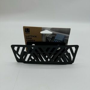 Lattice Sink Caddy Silicone Black Open for Draining New